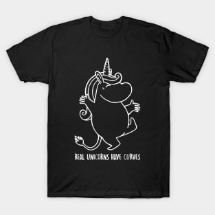 Real Unicorns Have Curves T-Shirt